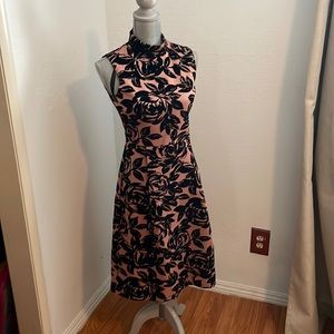 Hugh neck Velvet dress size 6 wedding prom cocktail